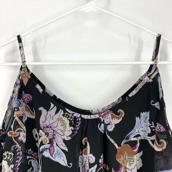 White House Black Market Dress Floral Cold Shoulder - Picture 3 of 10